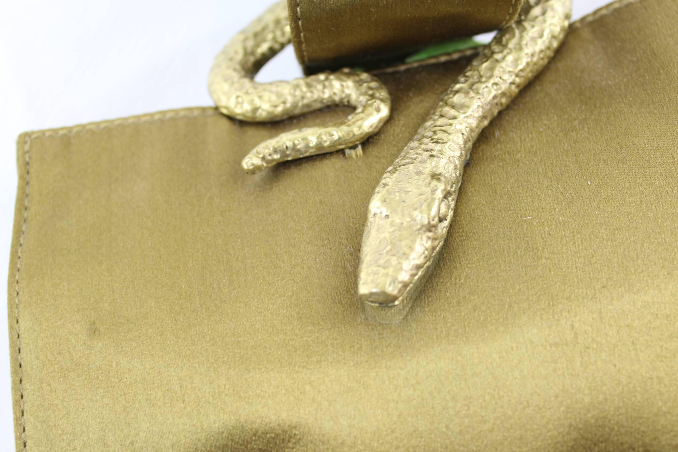 Gorgeous Prada Snake Silk Evening Bag. 2