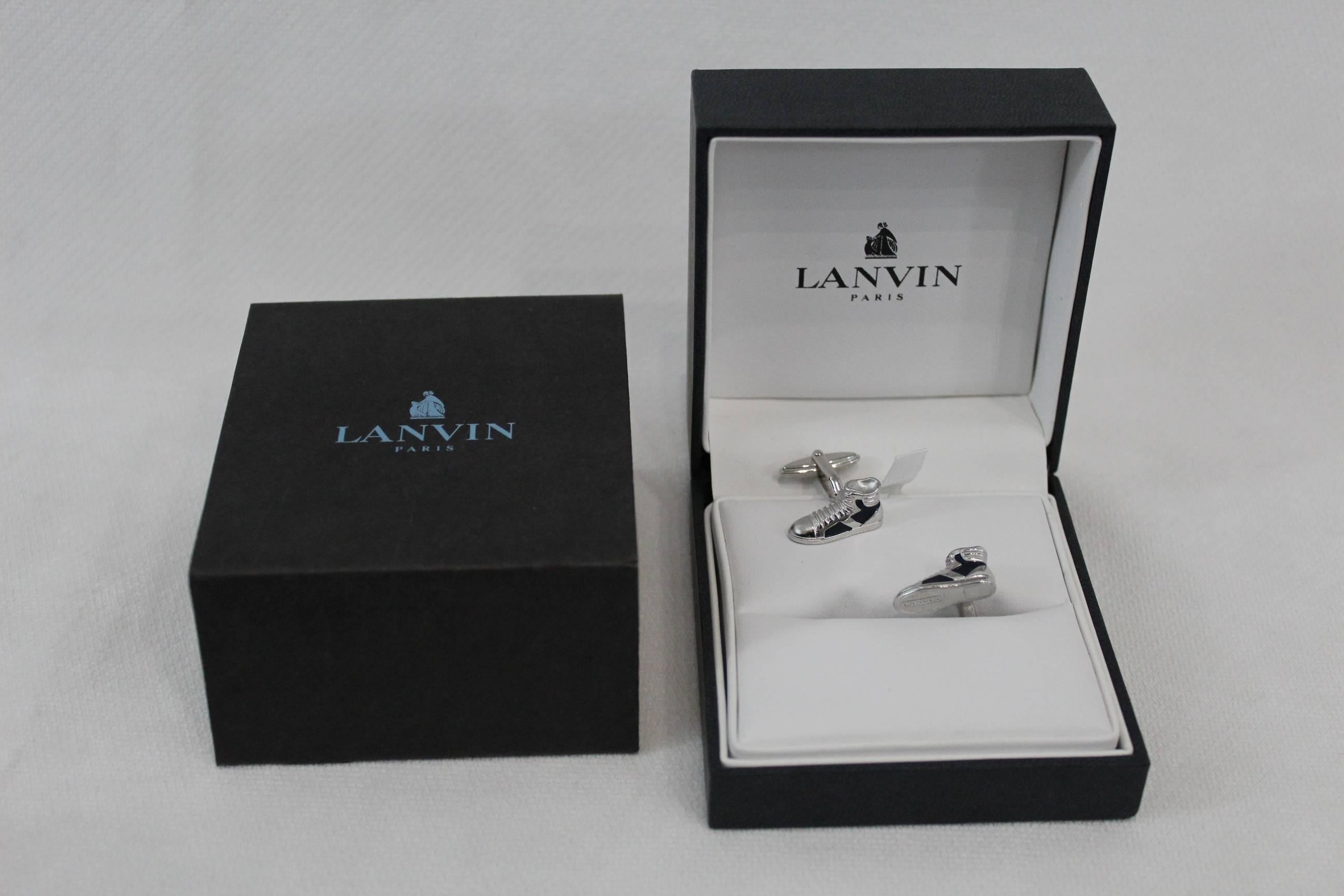 New Lanvin Sneakers/ Converse Cufflinks In New Condition In Paris, FR
