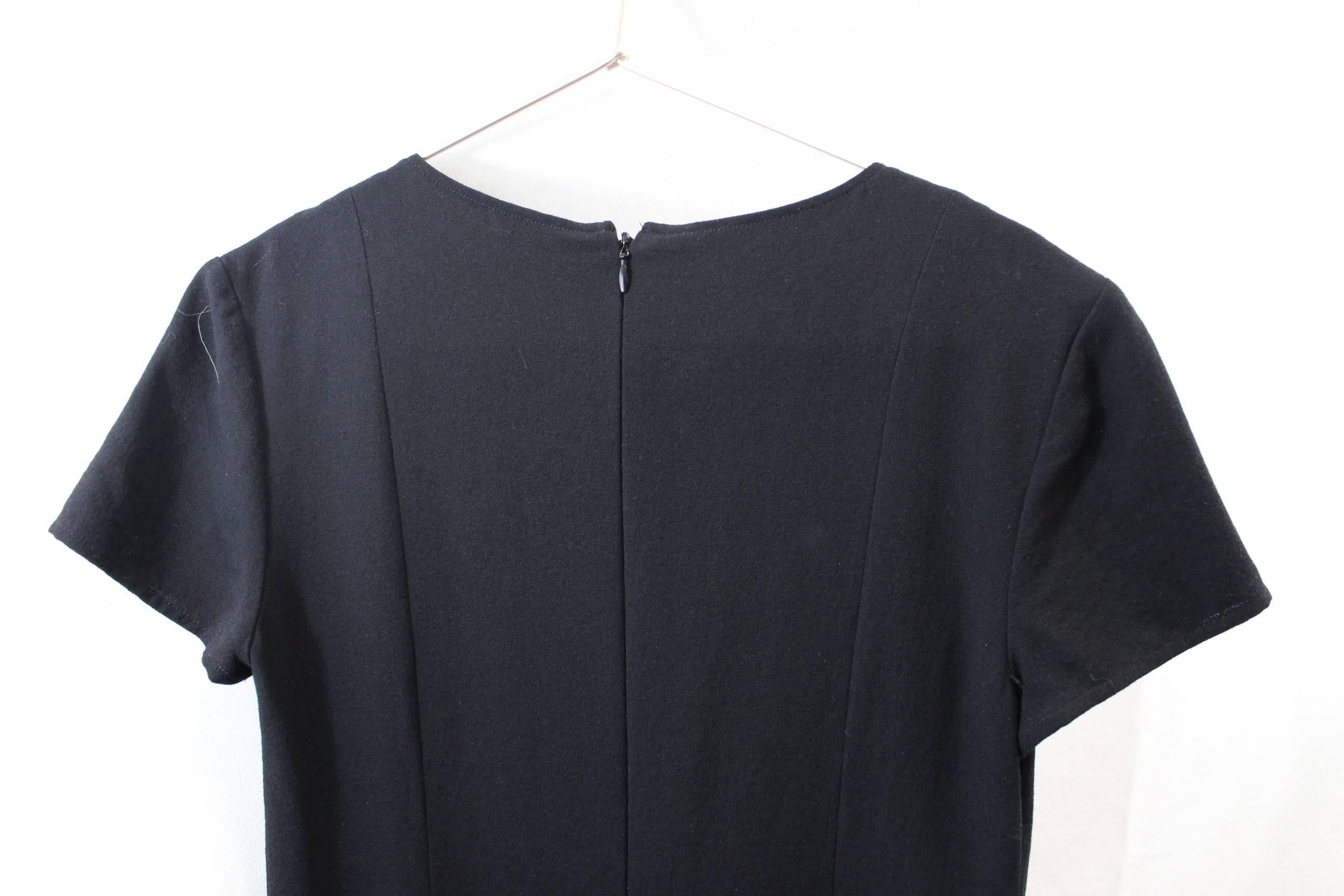 Chanel Little Black Dress. Size 38 For Sale 2