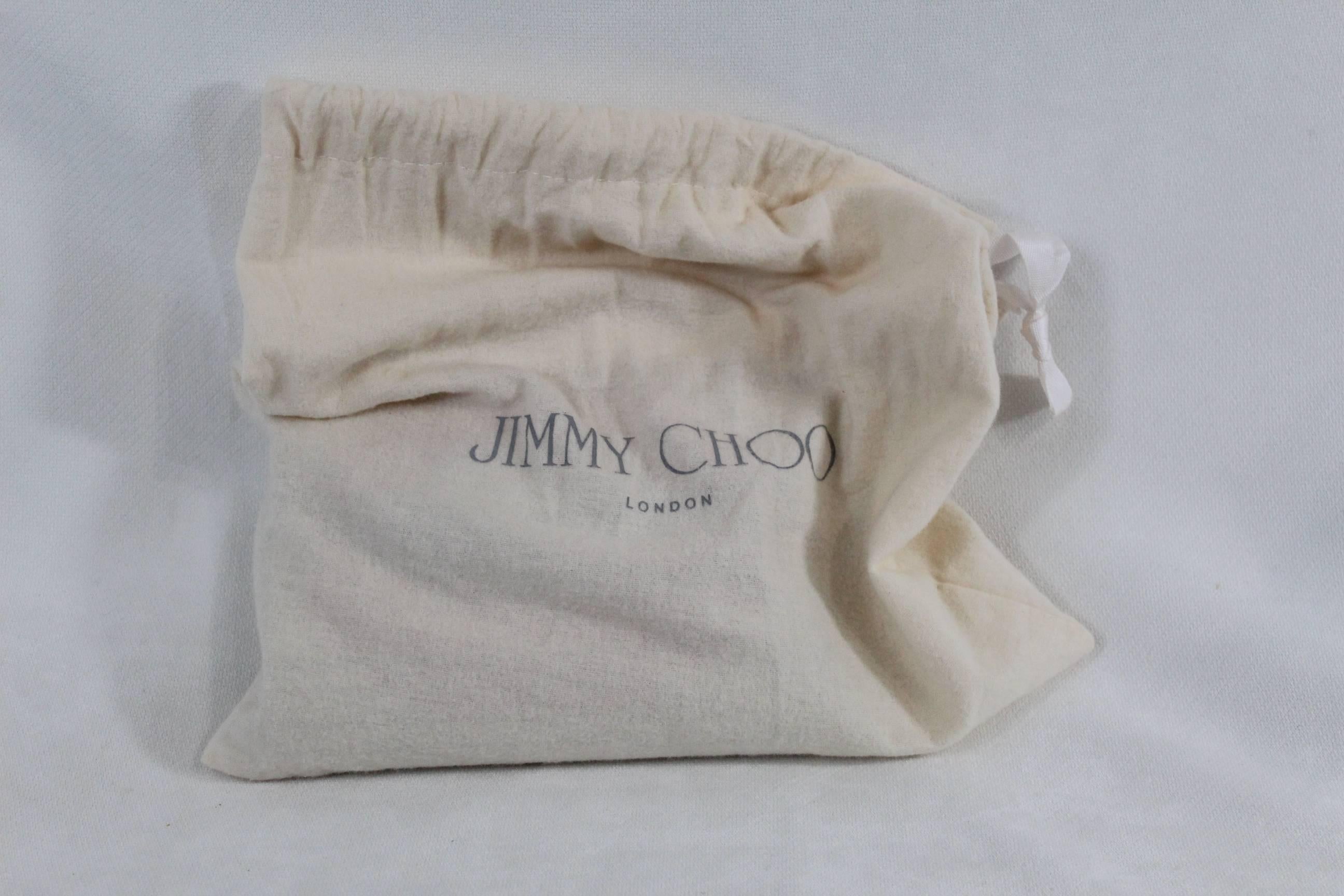 Brown Jimmy Choo  Candy Lip-print mirrored-acrylic clutch