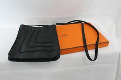 Hermès Toudou Black Crossbody Bag in Lambskin