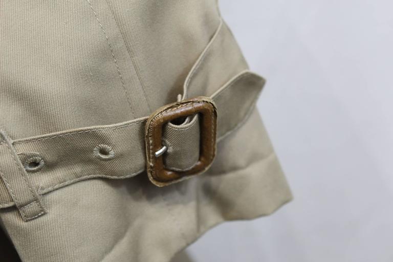 Burberry Vintage Check Trench / Rain Coat with Belt at 1stDibs