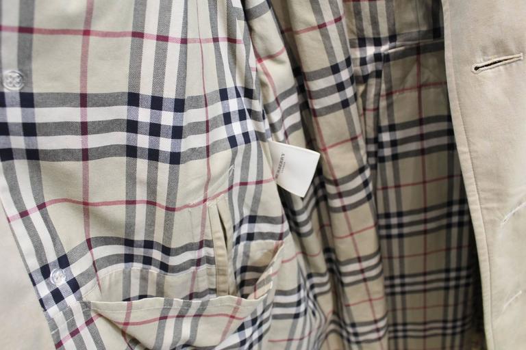 Burberry Mens Trench Coat. Size European 52 at 1stdibs