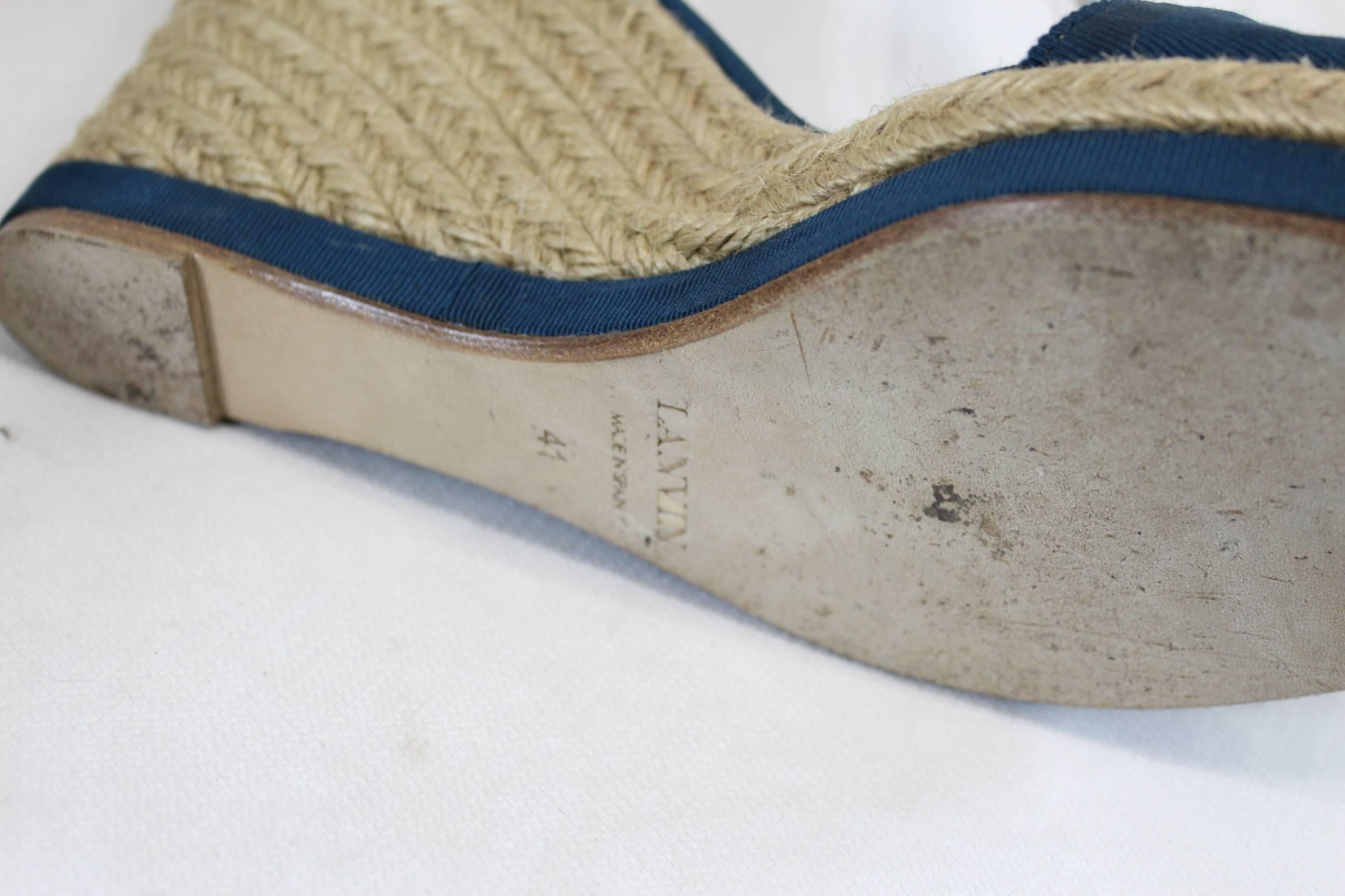 Really nice espadriles from Lanvin in canvas and cord.

used but in good condition (see images)

Size US 9
