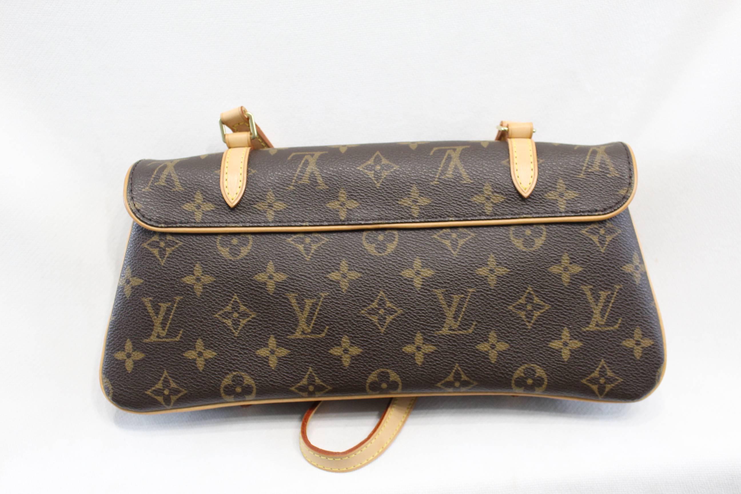 Black Louis Vuitton Marelle Shoulder Bag (big size). Excellent condition