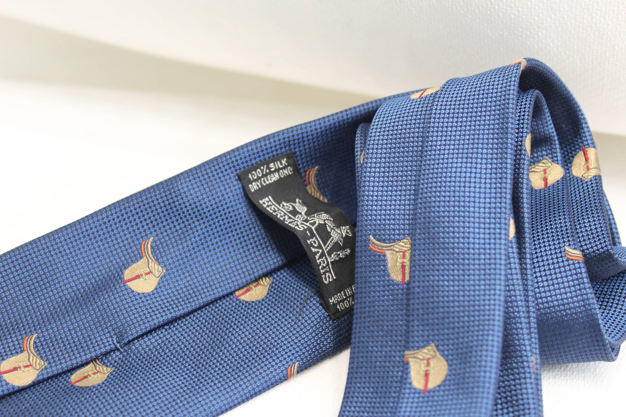 Men's Hermes Silk Tie. Excellent condition