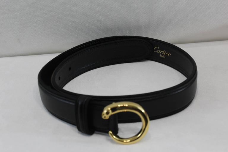 Cartier Vintage but never used Panthere Belt. Box and card at 1stDibs ...