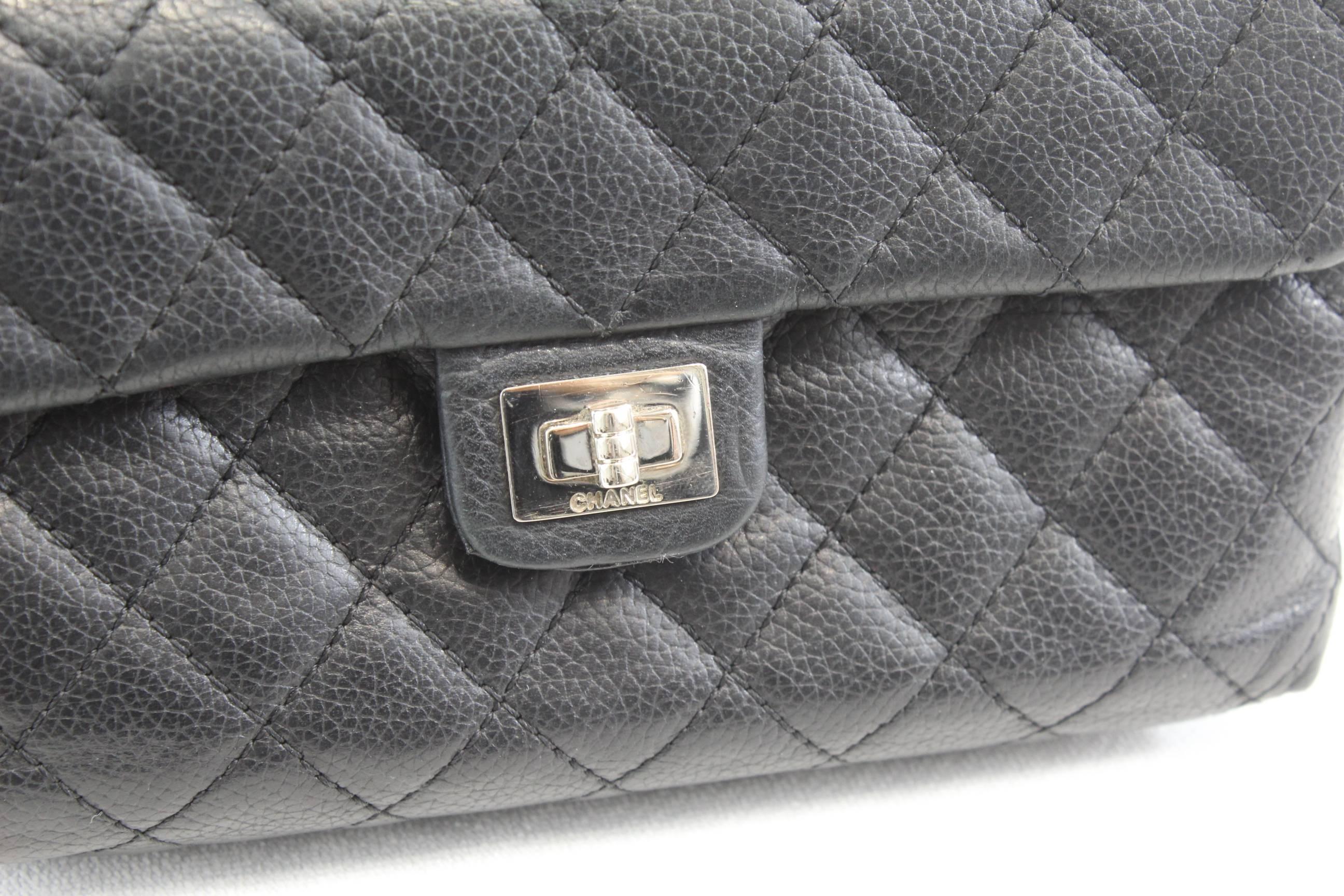 Chanel Uniform Belt Bag in Black Caviar Leather 3