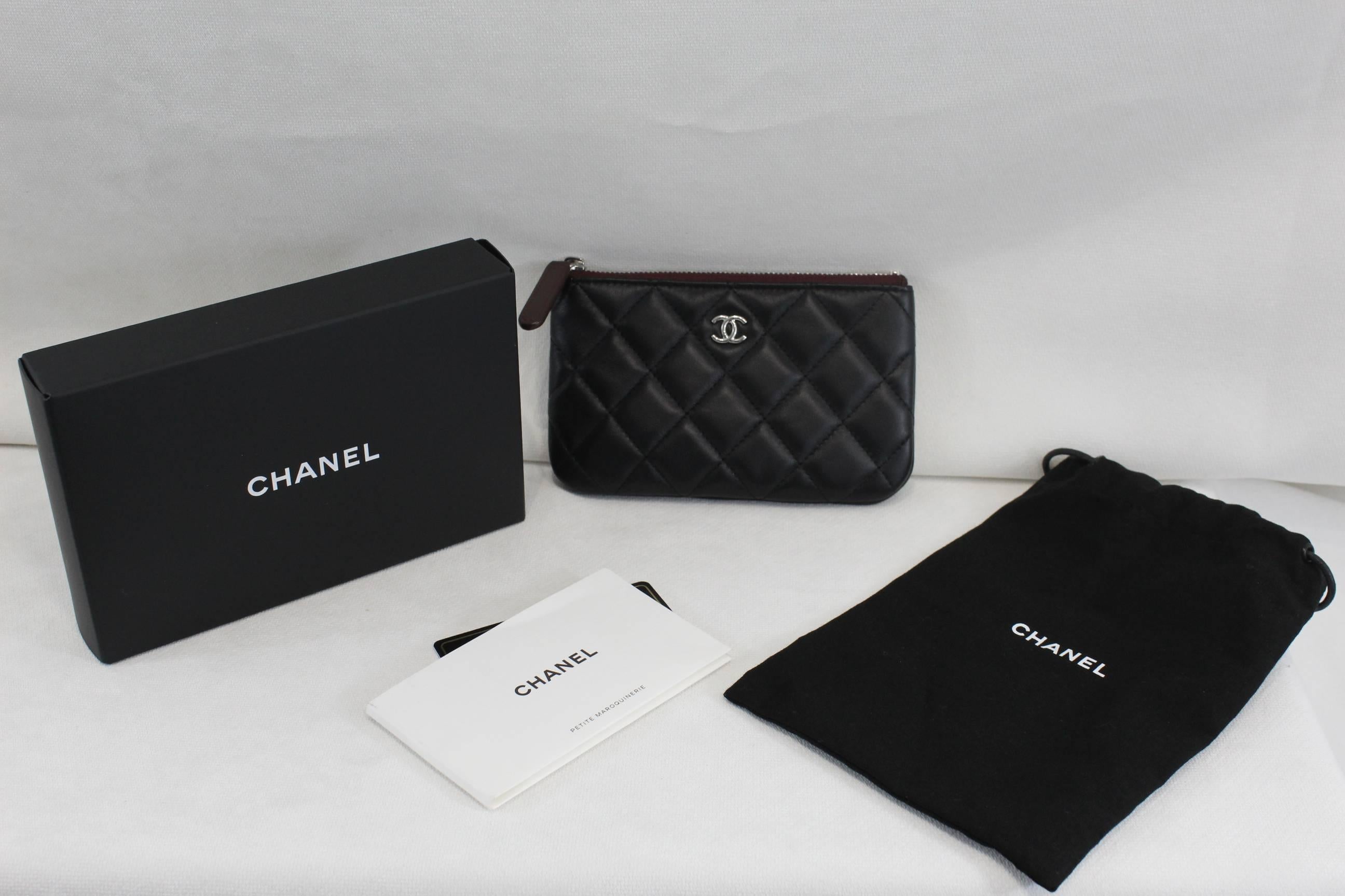 Black Chanel New never Used Full set cardholder / Coin Purse