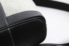 Hermes Garden Party leather and Canvas Bag with Shoulder strap