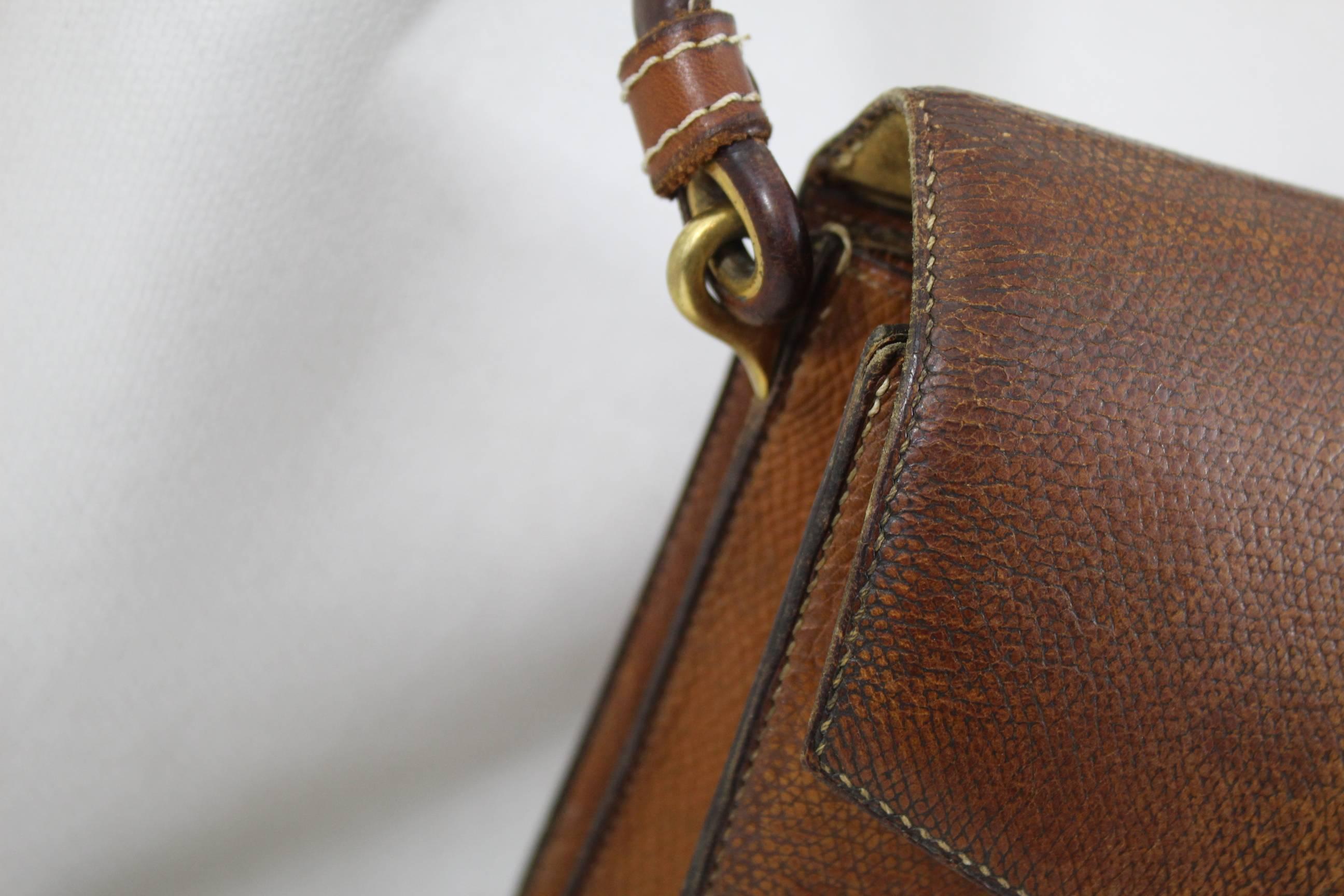 Brown Super rare Hermes Vintage Pigskin Leather bag