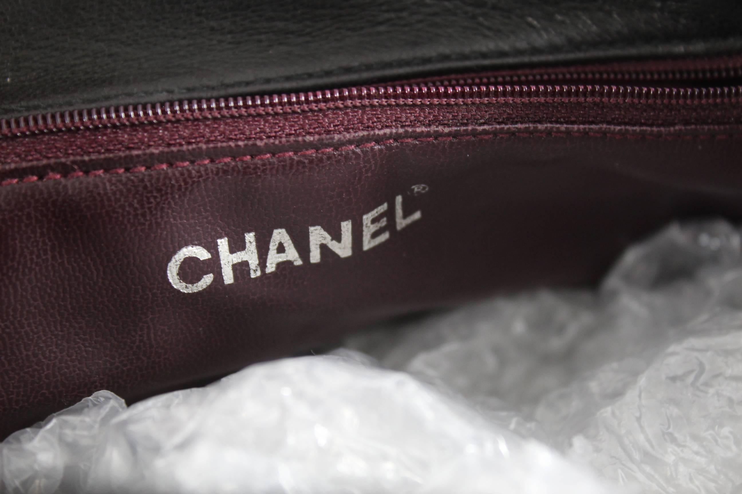 Chanel Vintage Brown leather Backpack In Good Condition In Paris, FR
