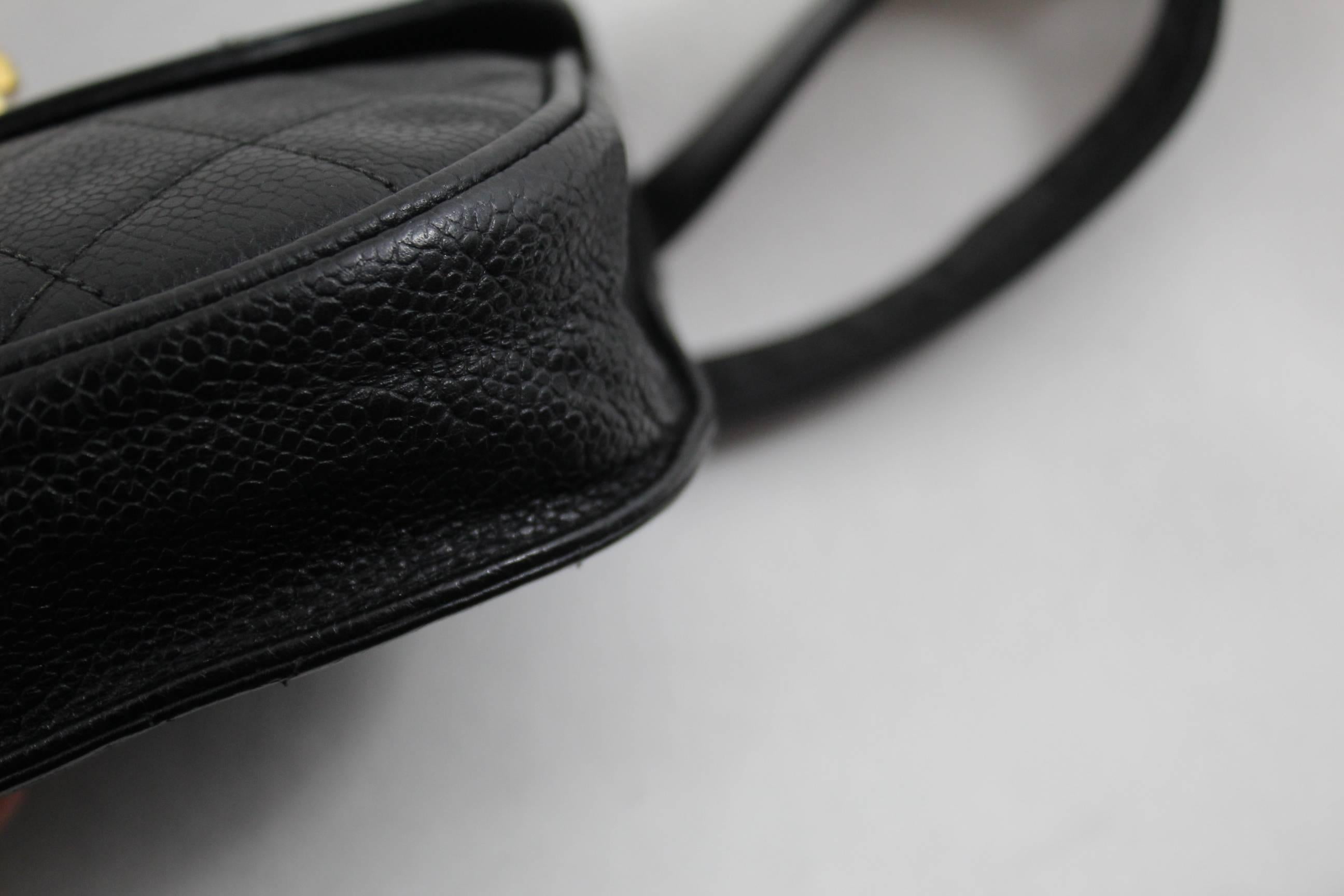 Awesome Vintage Chanel Grained Leather Belt Bag 1