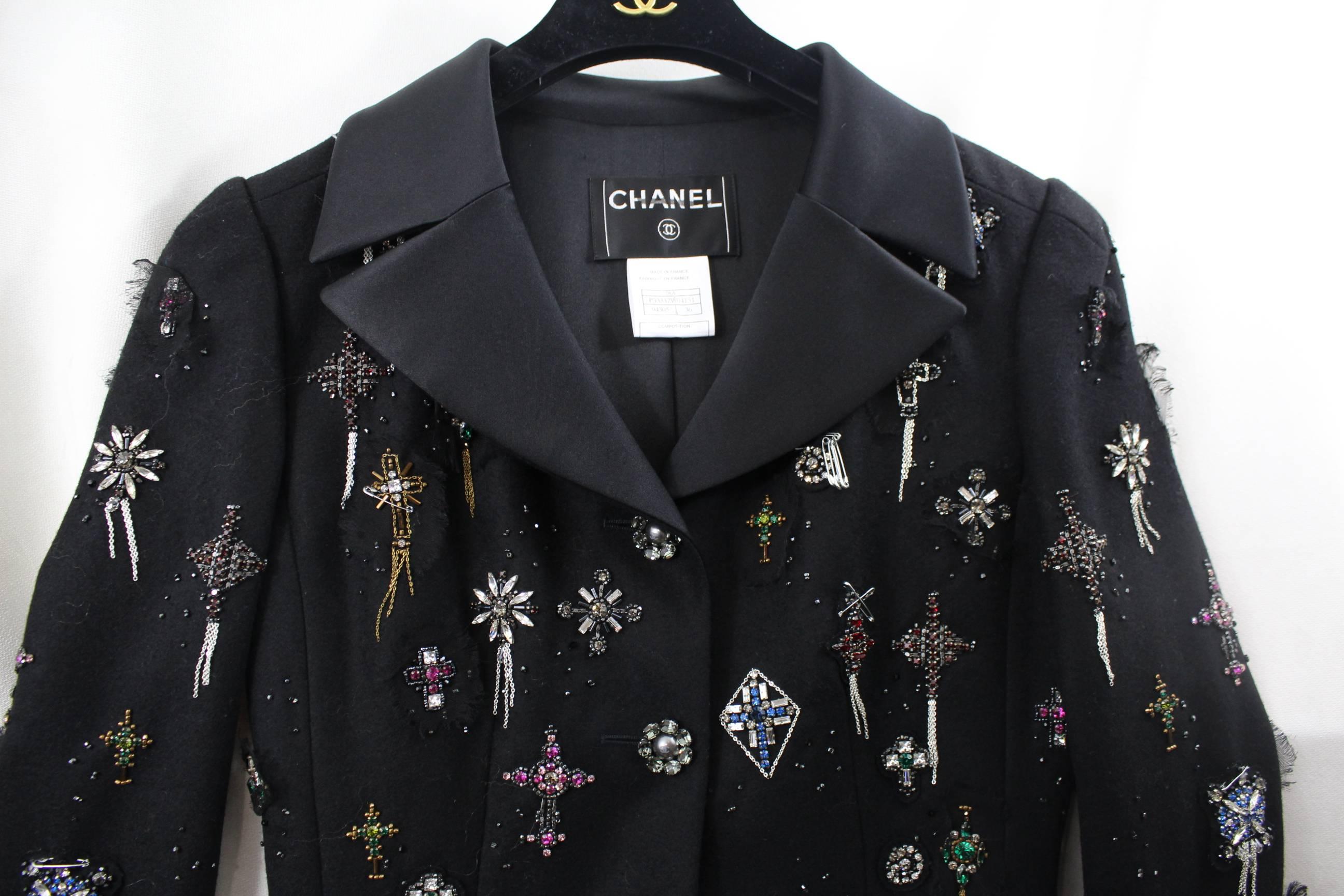 Black Seen in Runway Amazing Coat from Chanel paris-Londres Pre Fall 2008. 