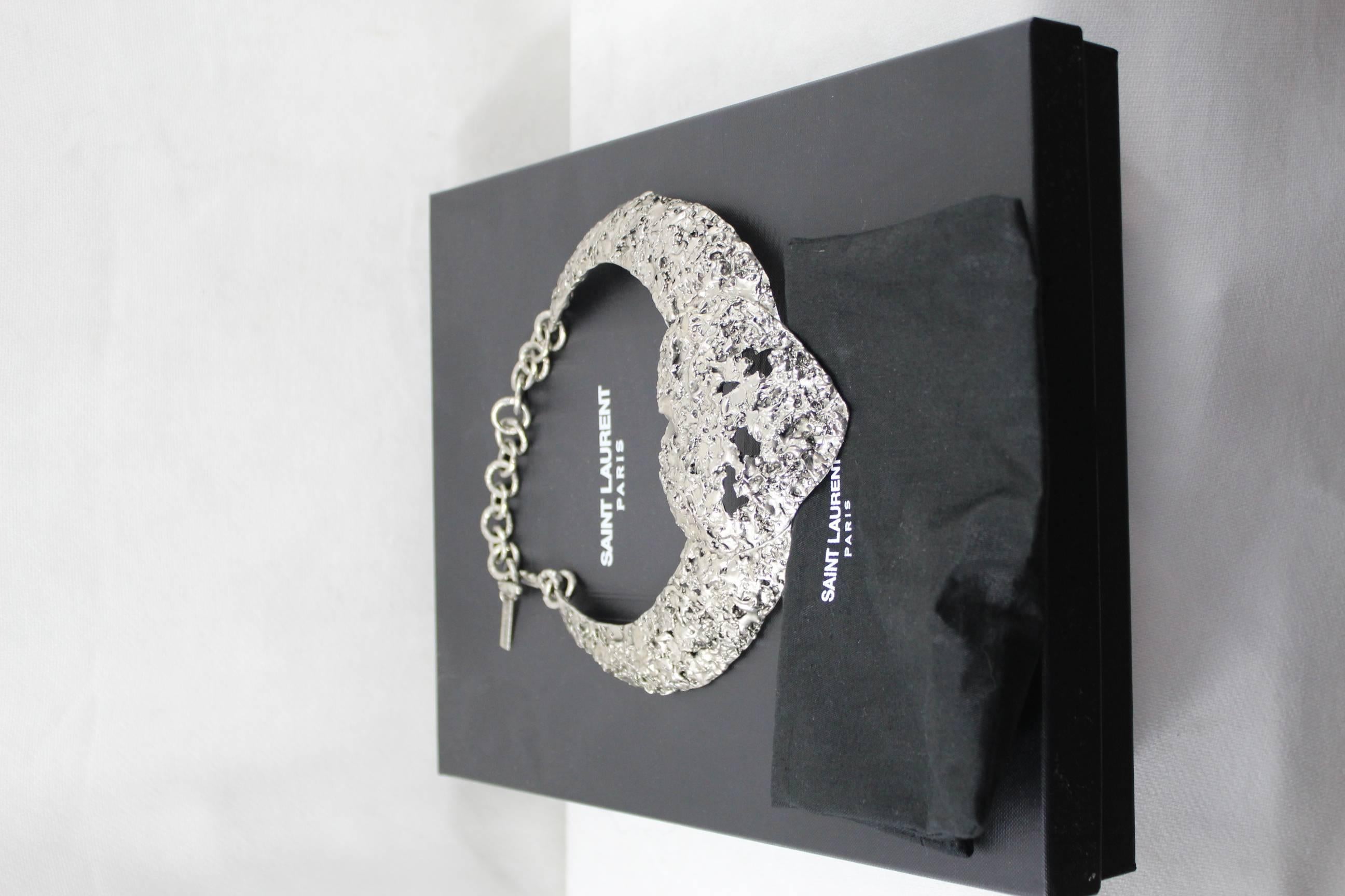 Amazing Yves saint Laurent par Stefano Pilati heart shape Necklace In Excellent Condition For Sale In Paris, FR