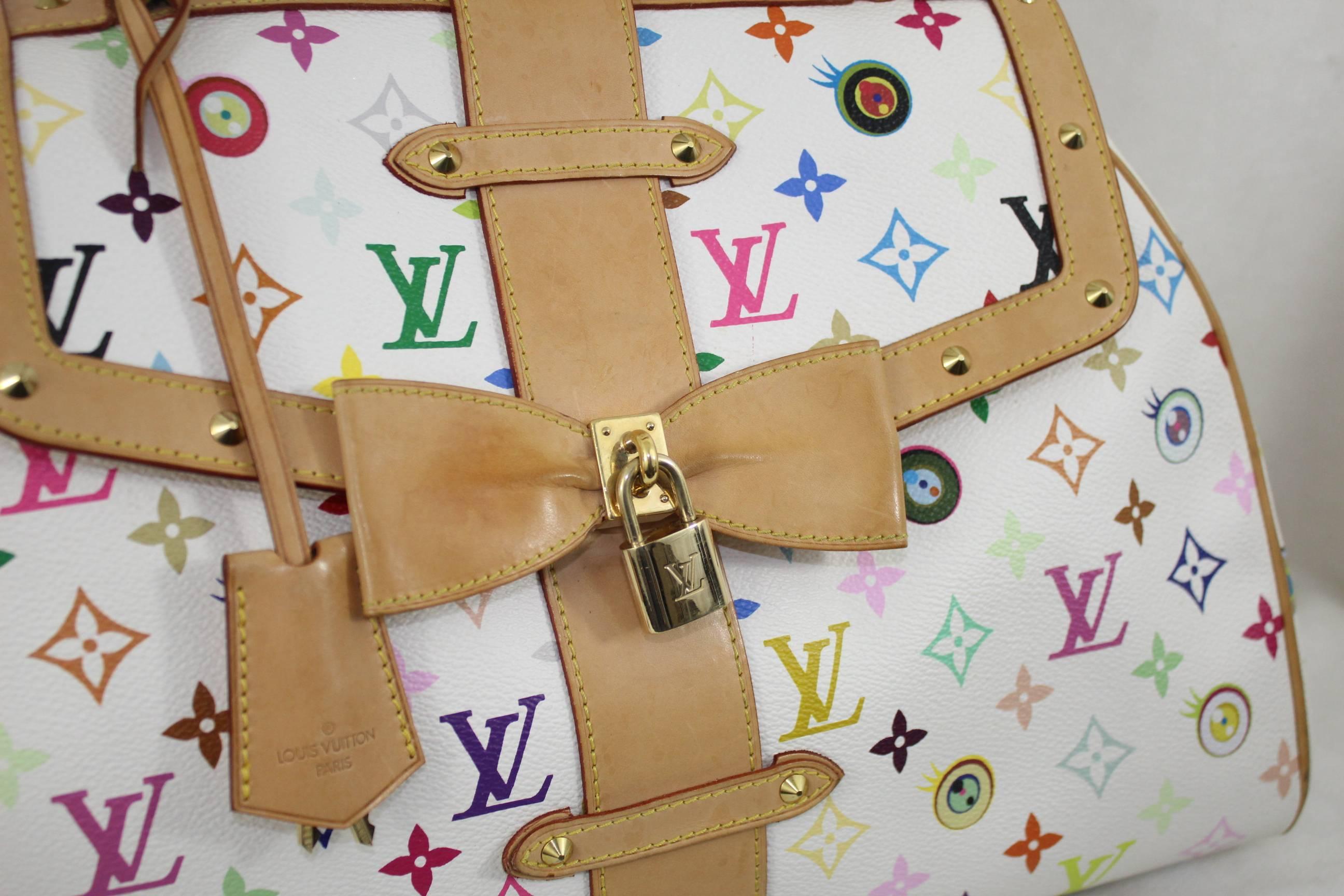 Nice handbag from louis Vuitton in collabooration with Murakamiu.  