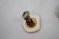 Chanel Vintage bakelite and Metal Earrings.