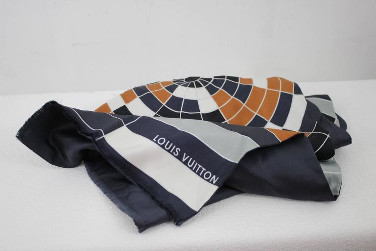 Louis Vuitton Men&#39;s Silk Scarf For Sale at 1stdibs