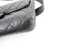Chanel Black Leather Belt Bag. good condition