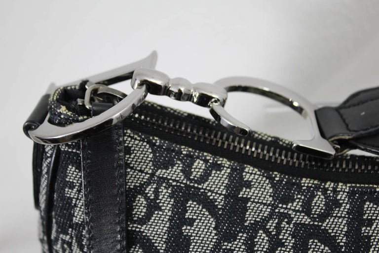 Christian Dio 22004 Saddle Bag by John Galliano in Monogam Canvas at