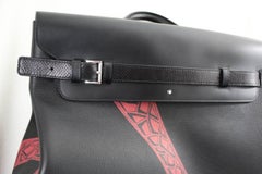 New never used Montblanc Snake Anniversary Steamer Bag in Leather and Lezard