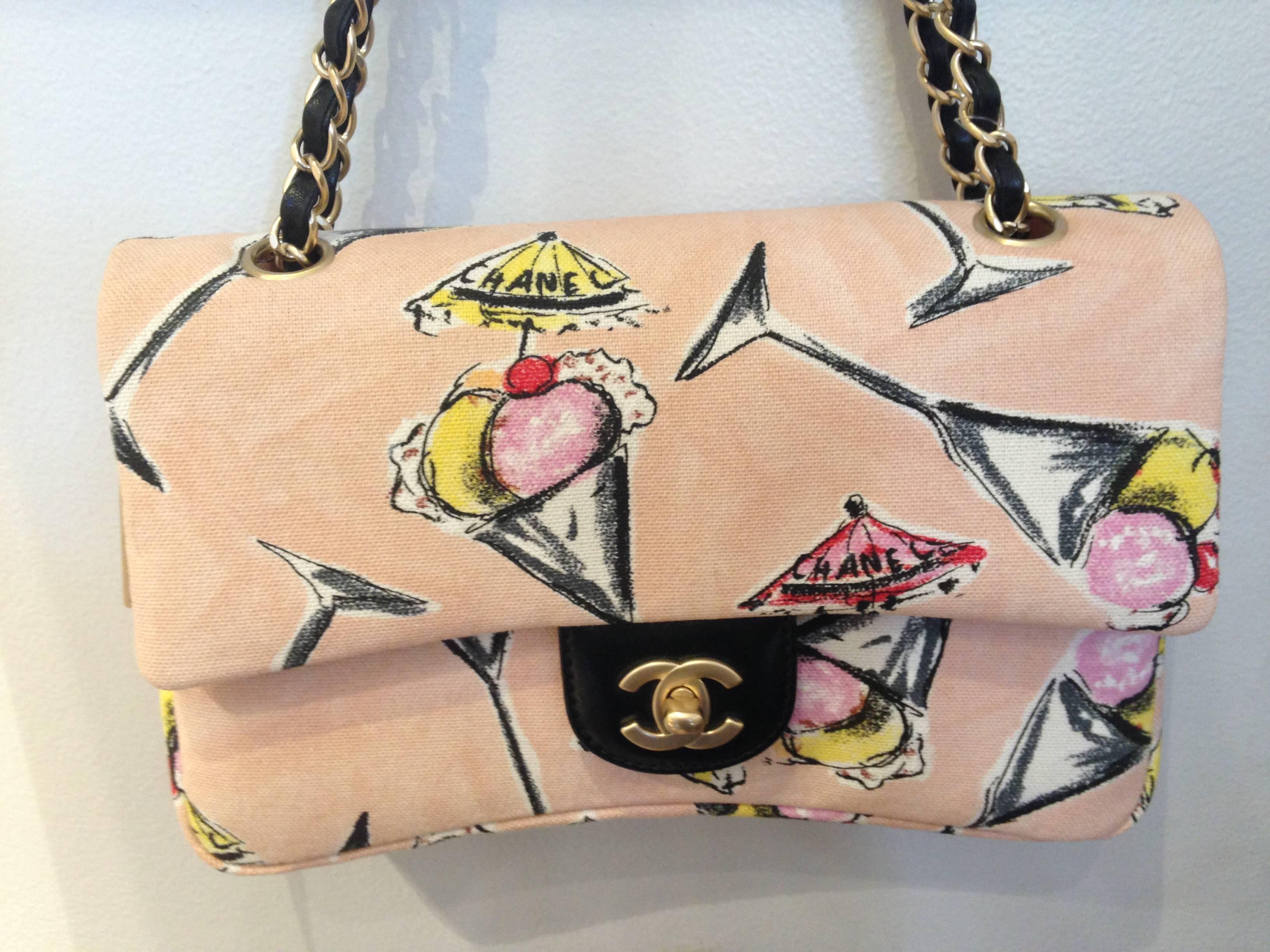 Chanel sac rose « Rose Bonbon » collection croisière 2003-2004 en vente 3