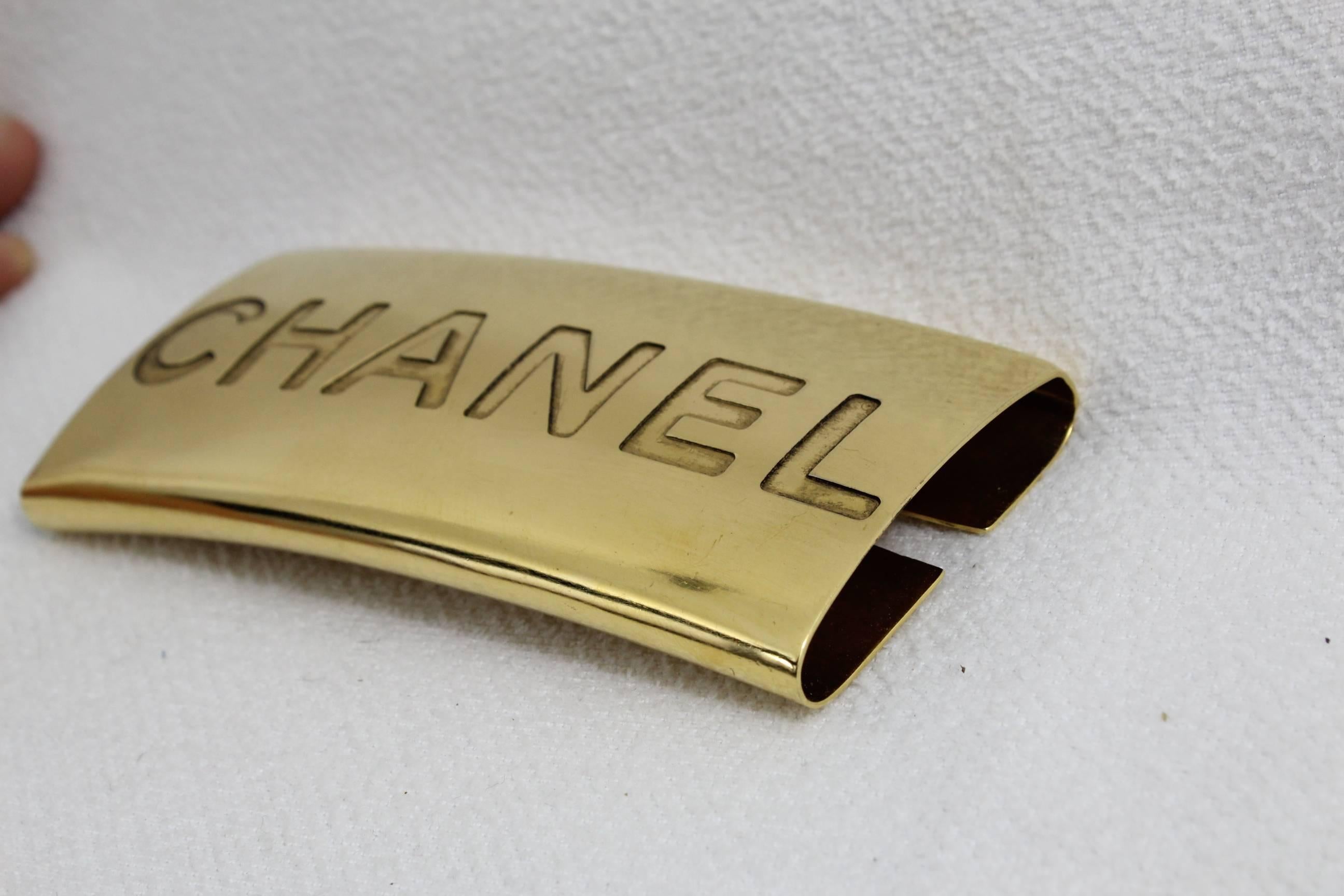 Chanel Vintage 90's Logo Plaque/Insert  In Good Condition In Paris, FR