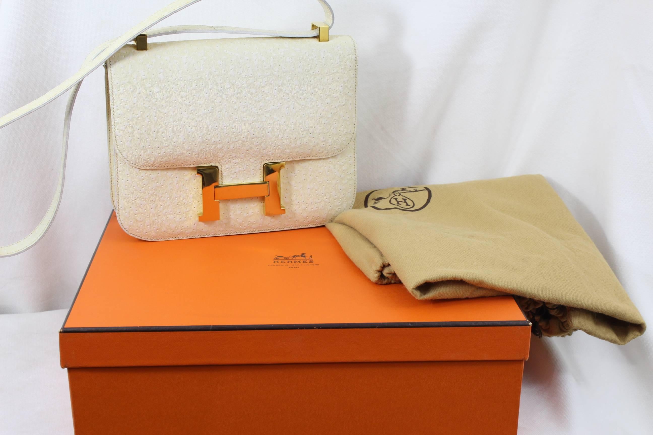 1973 Hermes Constance Bag in Beluga Leather    For Sale 5