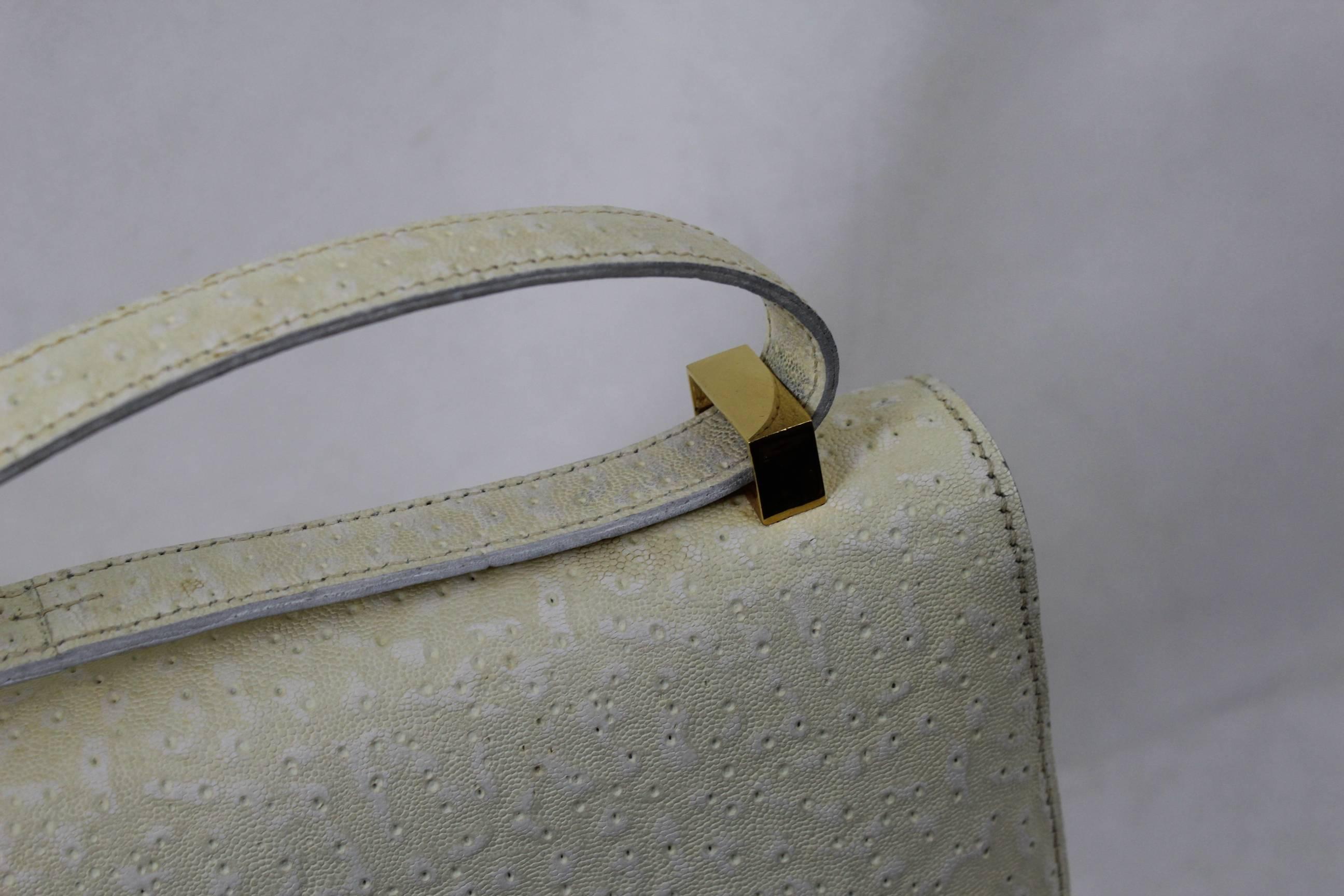 1973 Hermes Constance Bag in Beluga Leather    In Good Condition For Sale In Paris, FR