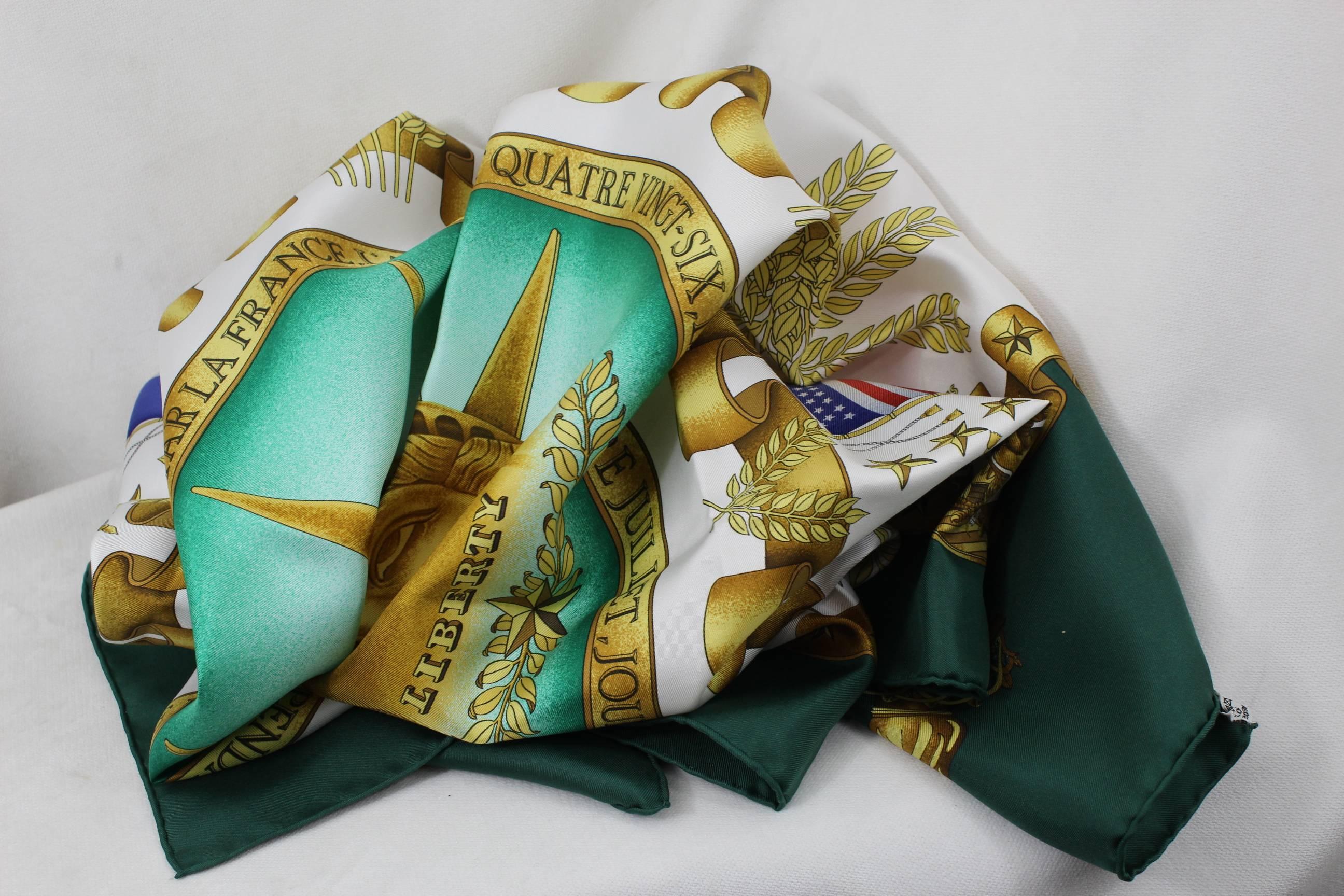  Hermes Liberty Centennial Scarf  In Excellent Condition In Paris, FR