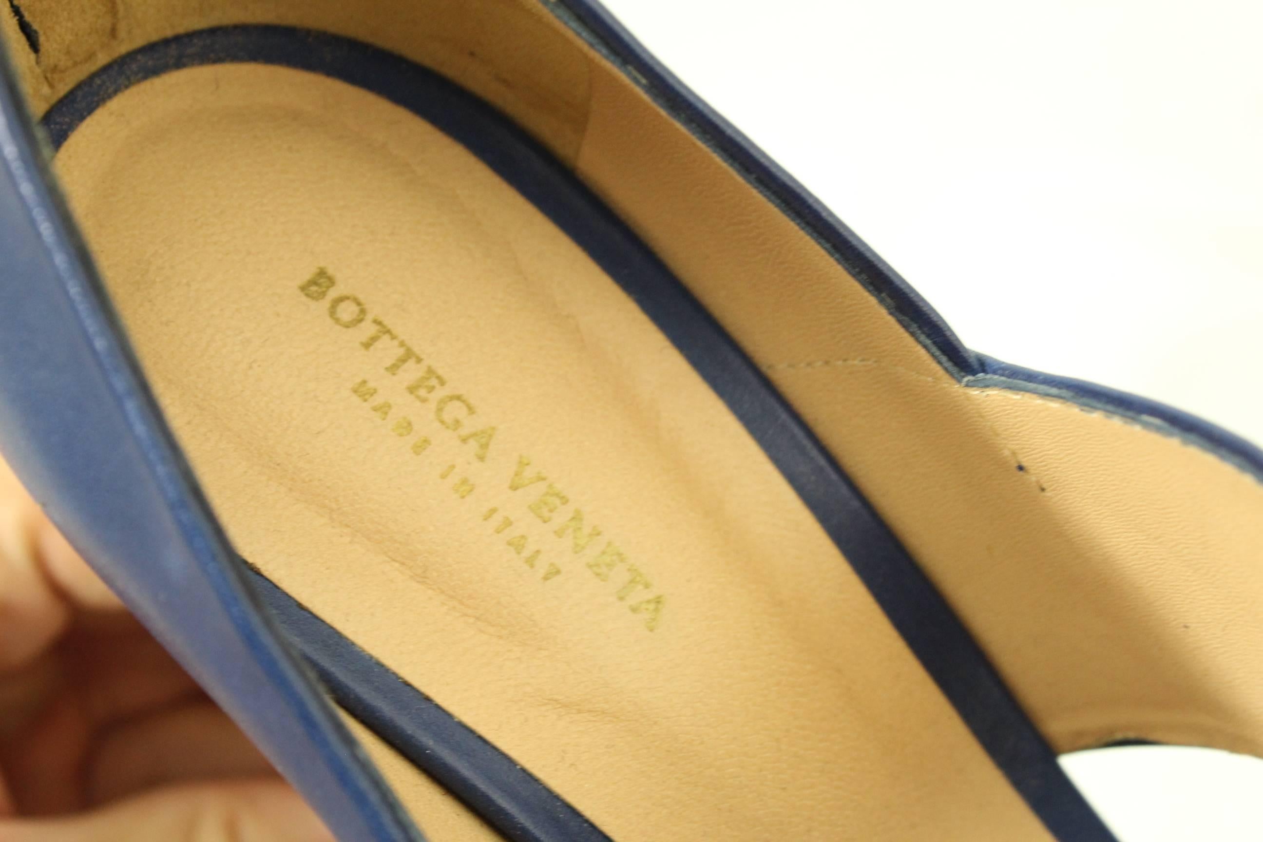 Black Bottega Veneta Leather Hig Heel Shoes. Size 39.5