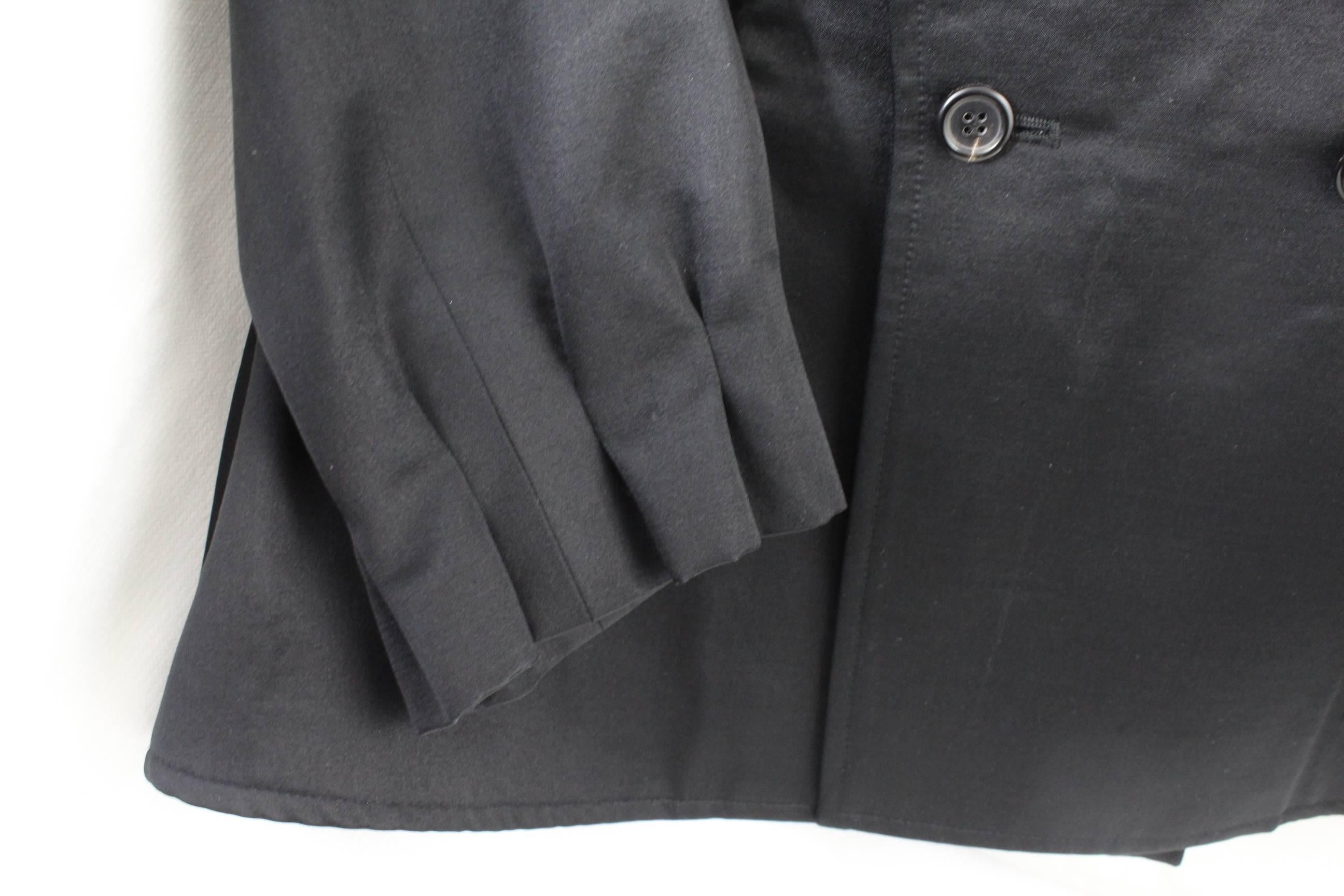 Yves saint Laurent Black Sort Jacket Size FR8 For Sale 1