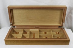 Rare Hermes Box in Wood and Vibrato Leather