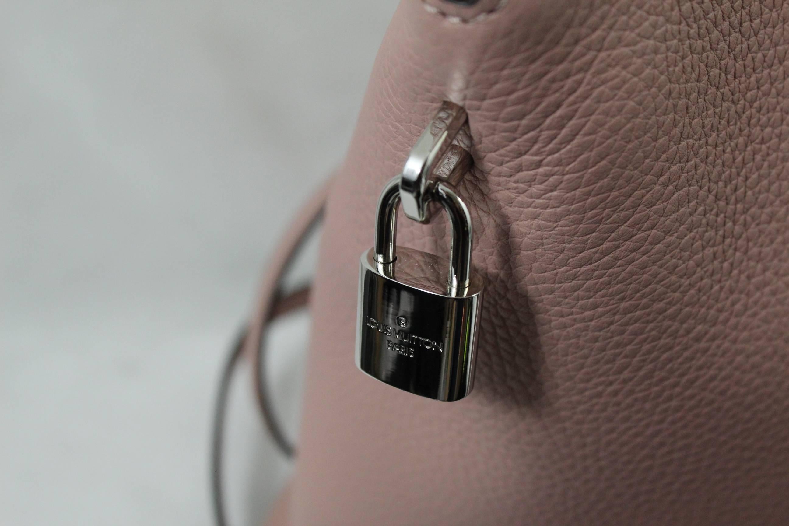 Louis Vuitton Pink Lockit Clemence Taurillon Bag with Shoulder Strap 1