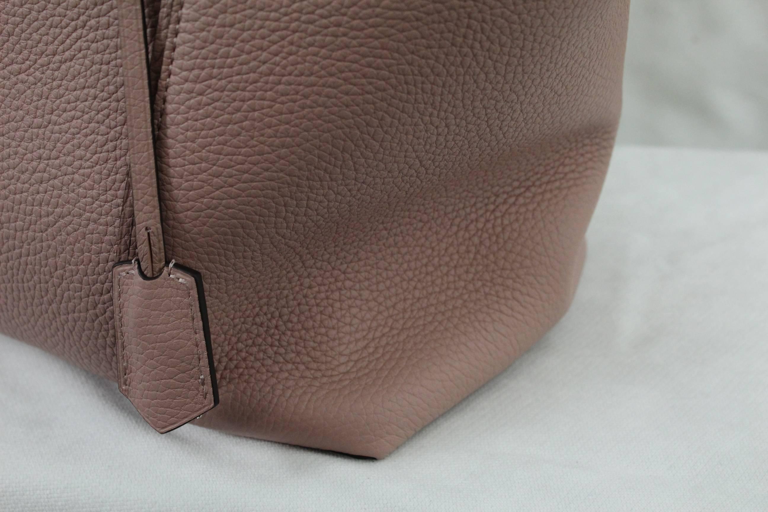 Black Louis Vuitton Pink Lockit Clemence Taurillon Bag with Shoulder Strap
