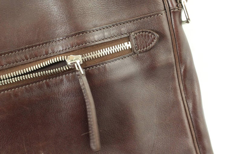 Hermes Brown Leather Men's Bag / Briefcase at 1stDibs | hermes men bag ...
