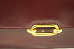 Hermes Vintage Bag Fontbelle Burgundy Box leather, 1960s
