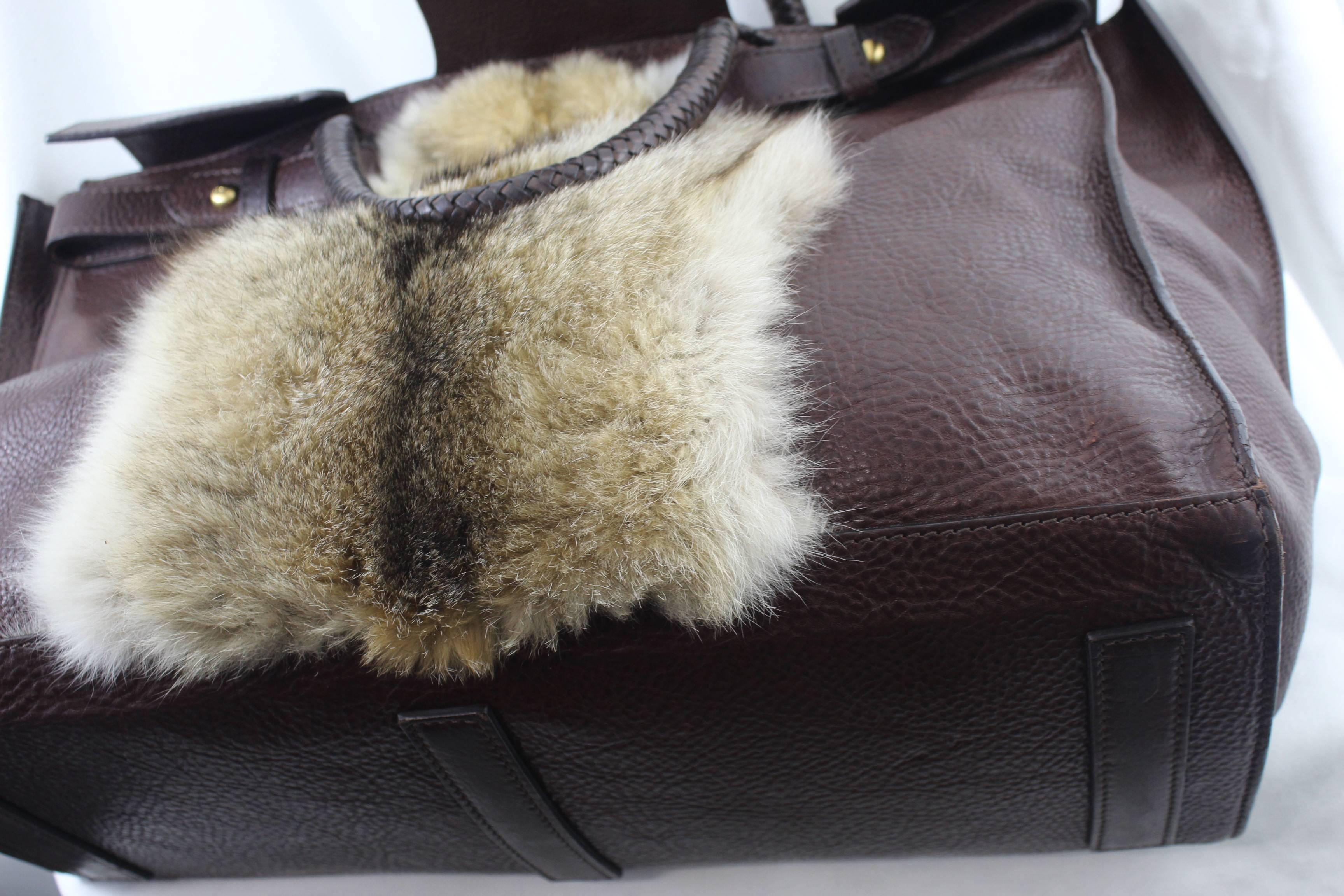 Loewe Limited Edition Leather and Fur Travel Bag, 2007  für Damen oder Herren im Angebot