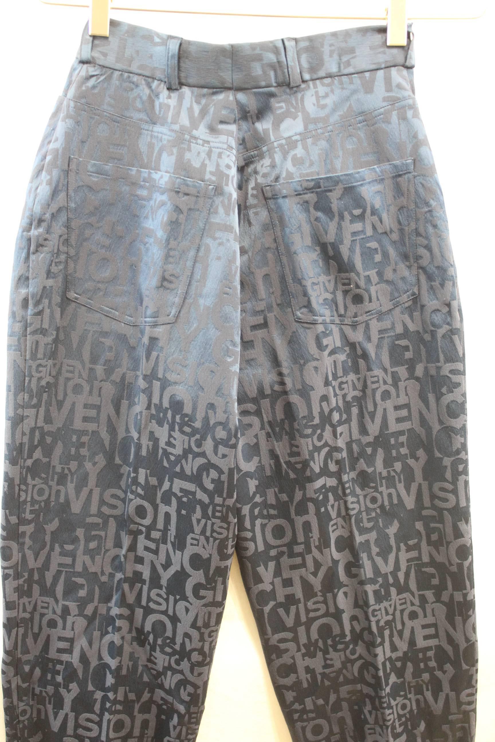 Women's Givenchy Vision Vintage Pants Size FR 36 For Sale