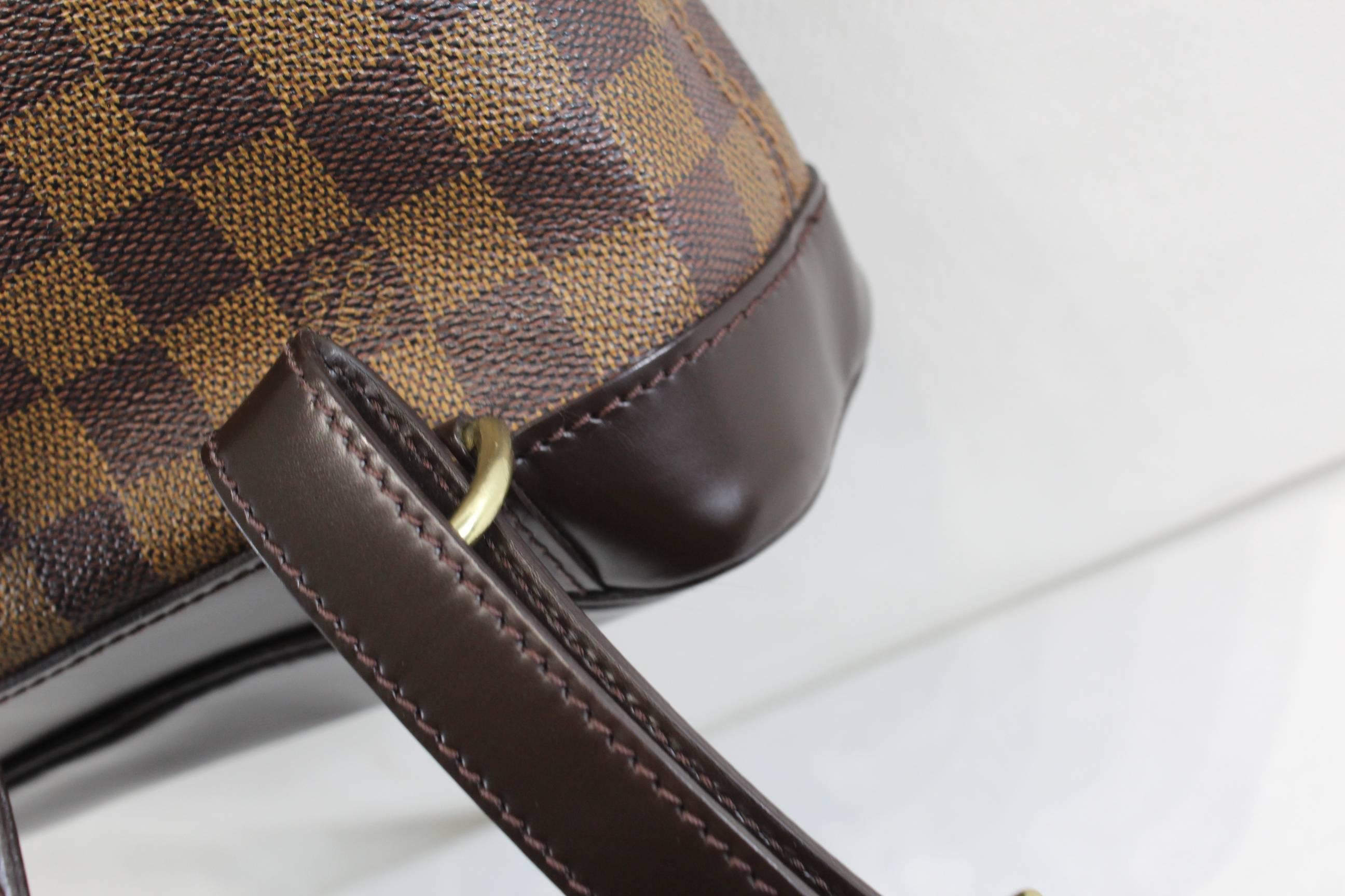 Louis Vuitton Soho Backpack in damier Ebene Canvas and brown Leather 1