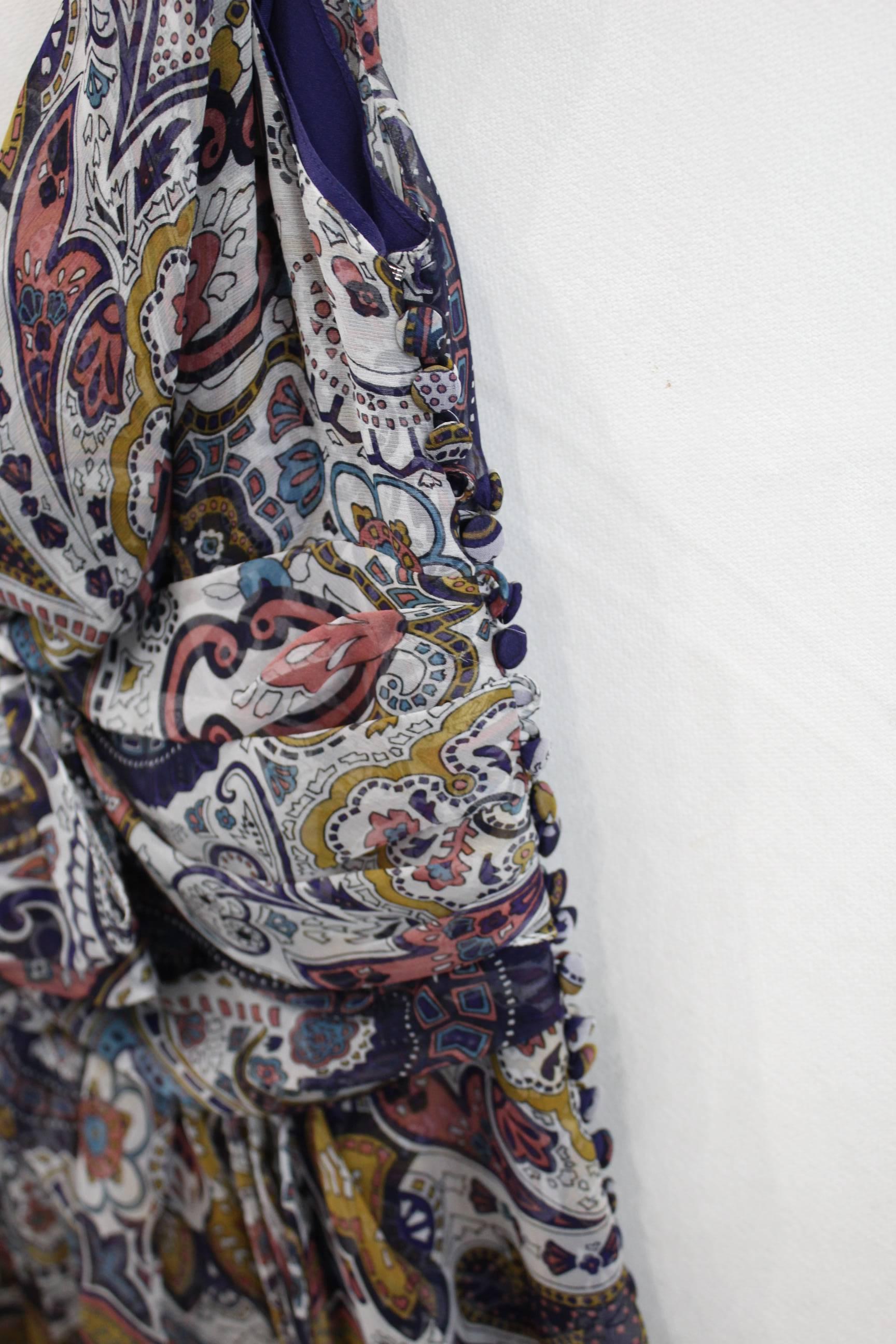 Women's John Galliano for Dior Summer Silk dress. Size 8. EU 40