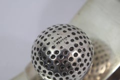 Hermes by Ravinet Denfert Stainless Silver Plated Golf Ball  Paper Holder
