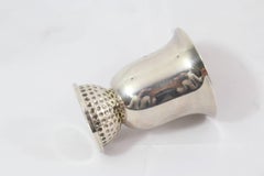 1982 Hermes by Ravinet Denfert Stainless Silver Plated Golf Ball  Small Cup