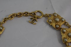 90's Chanel Vintage Golden Metal Necklace