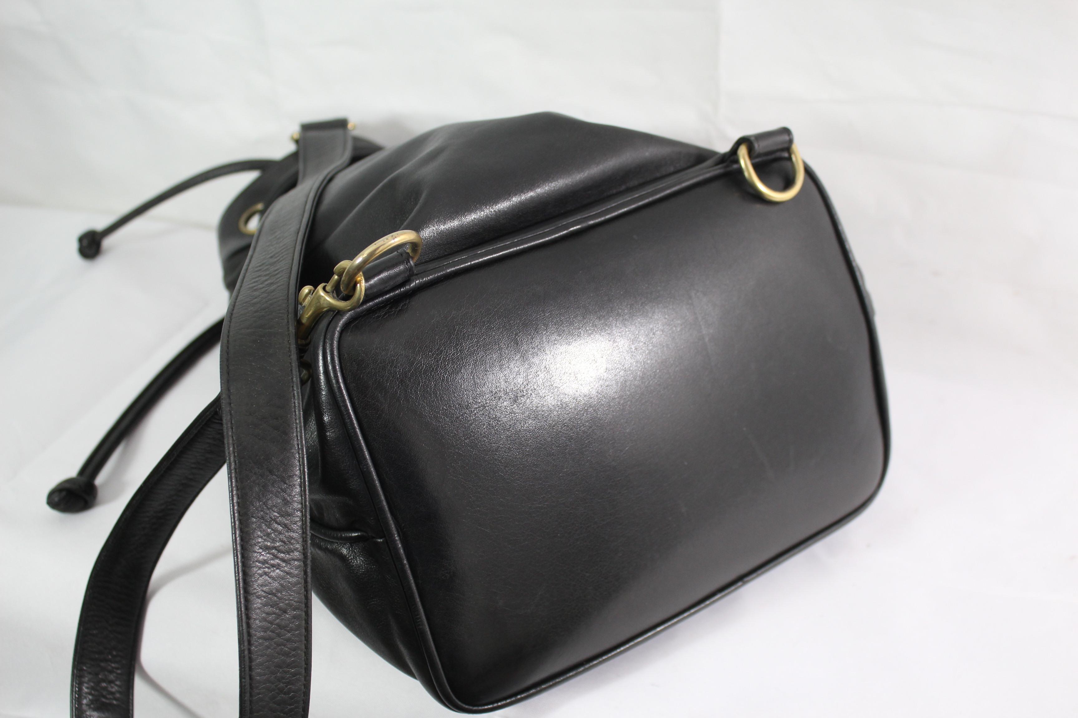 Women's or Men's Chanel Vintage Black  Leather Backpack