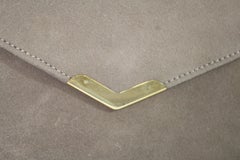 Vintage 60's Hermes  Clutch Solid 18k  Gold Clasp