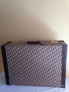 Vintage Dior Oblique Monogram Canvas and Leather 70 cm Trunk