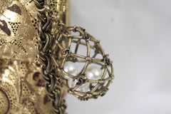 Chanel Paris Moscow Collection 2.55 Golden leather Bag with  Egg Charm
