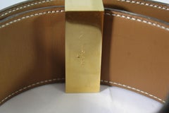 Hermes Vintage Medor Black Belt. Size 75