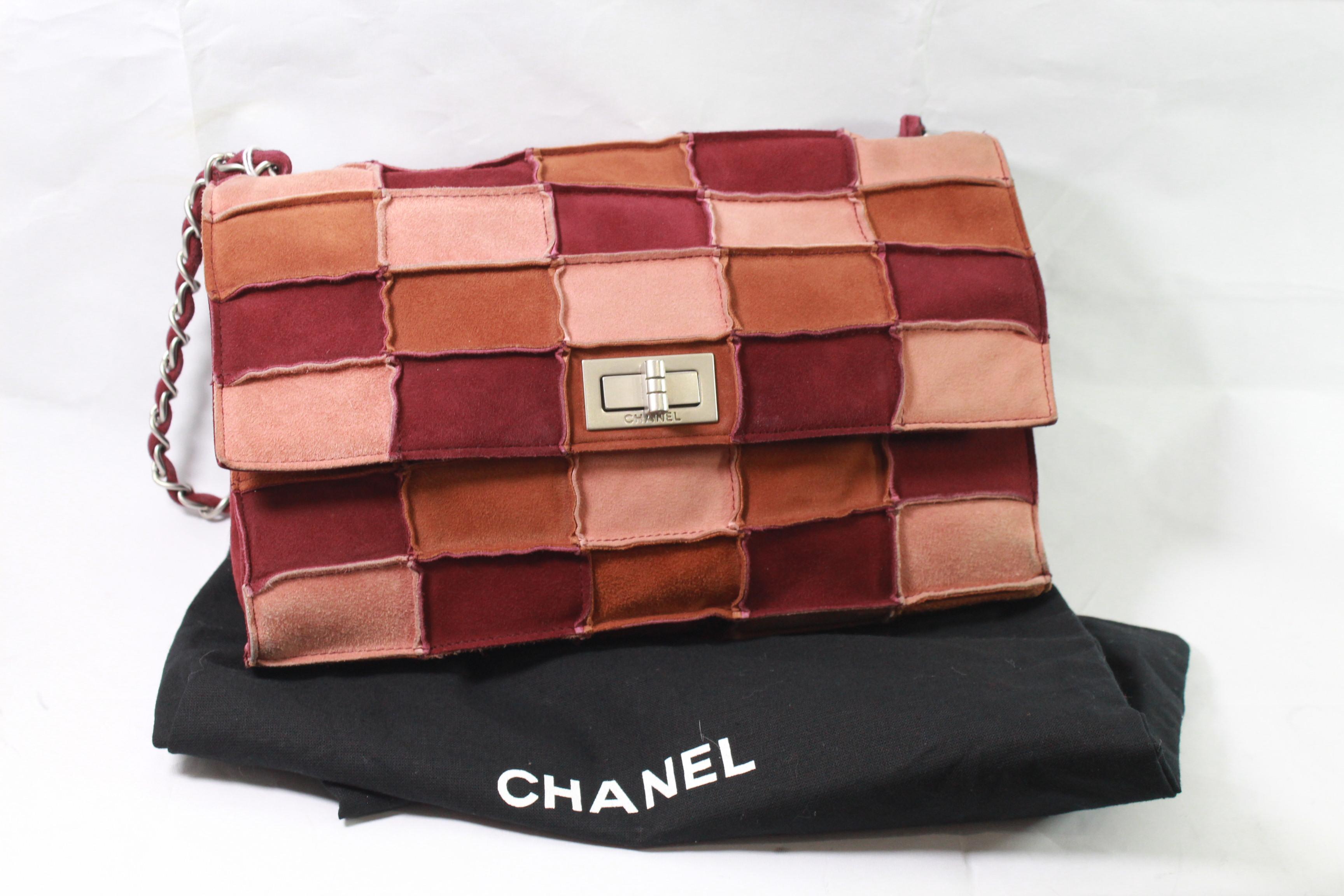Chanel 2.55 Patchwork Suede Shoulder Bag.  1